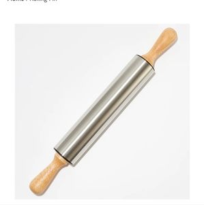 NWT Short Stories Stainless Steel 17” Rolling Pin